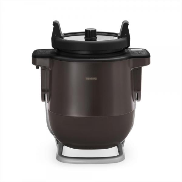 アイリスオーヤマ 自動かくはん式調理機 CHEF DRUM KDAC-IA2-T ブラウン