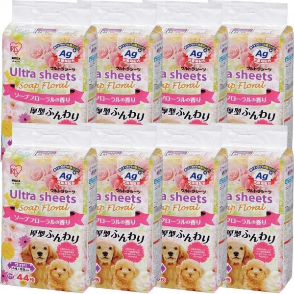 【352枚入】【厚型】香り付きウルトラシーツ ソープフローラルの香り ワイド 44枚×8袋セット