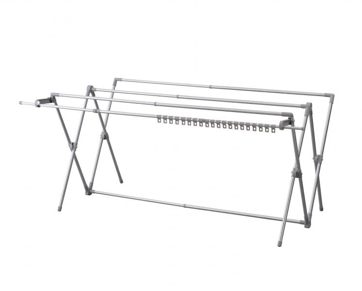 アイリスオーヤマ 大容量ふとん干し ダブルバー付き BCSPX-230S グレー