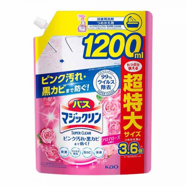 KAO 6個セット】バスマジックリン 泡立ちスプレー つめかえ用 1200ml SCアロマローズ