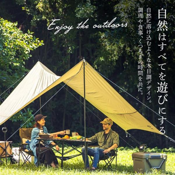 アウトドアテーブル 折りたたみ 幅110cm WGT-1100 ナチュラル