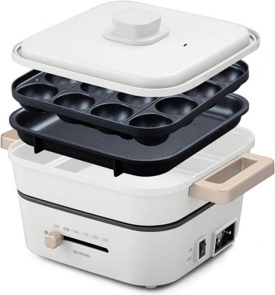 グリル鍋 3枚 IGU-P3-H （深鍋/平面/たこ焼き 16穴）