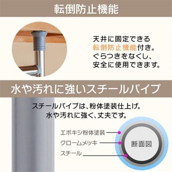 ハンガーラック 押入れハンガー 2段タイプ OSH-Y27