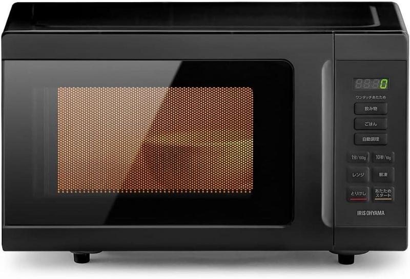 アイリスオーヤマ 電子レンジ 18L フラットテーブル PMB-F186-B ブラック