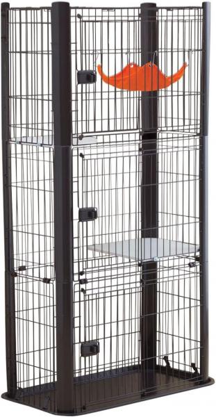 カラースリムケージ 3段 P-CSC-903 ブラウン