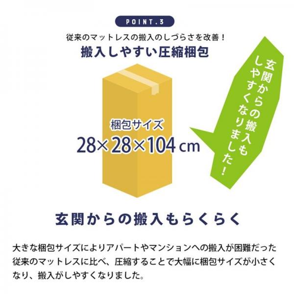 マットレス シングル ポケットコイル 厚さ20cm 3ZONE-PKTM-S