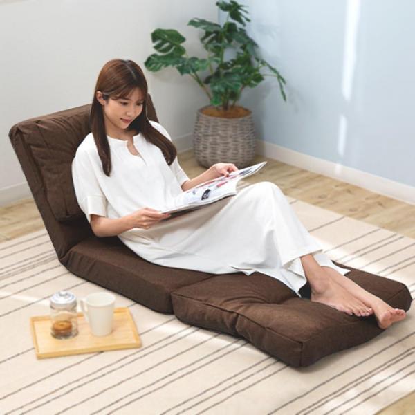 3WAY 折り畳みソファーベッド 60cm幅 コルメ CG-4Aー60 ブラウン