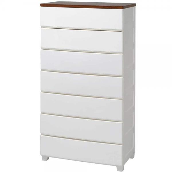 アイリスオーヤマ ウッドトップチェスト 7段 MG-727 ホワイト