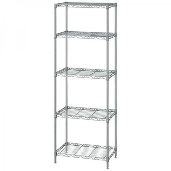 スチールラック 幅55cm 5段 カラーメタルラック ハイタイプ CMM-55165 ダークグレー 5,966円