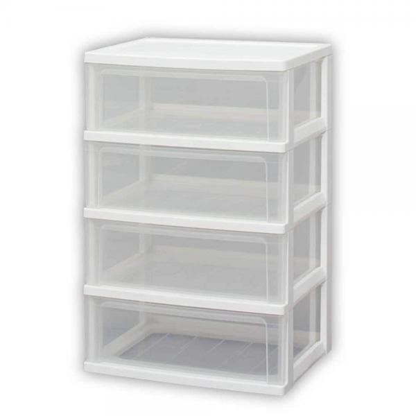 アイリスオーヤマ ウッドトップチェスト 4段 WTW-544 ホワイト