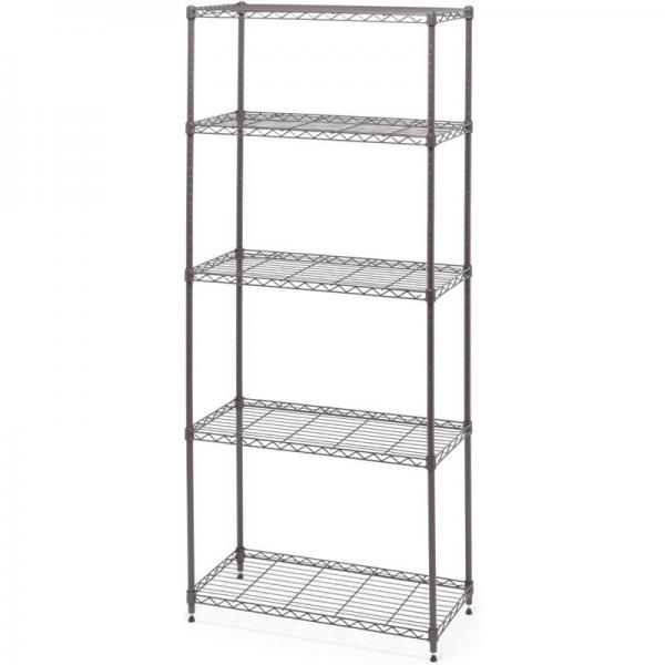 メタルラック 5段 カラーメタルラック ハイタイプ 幅75cm CMM-75185 ブラウン