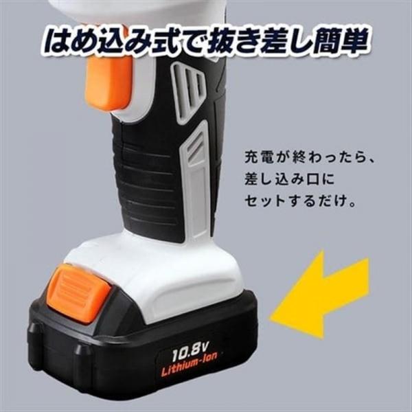 空気入れ エアーコンプレッサー 10.8V 充電式 バッテリー付き JAC10 空気入れ エアーコンプレッサー 10.8V 充電式 バッテリー付き JAC10