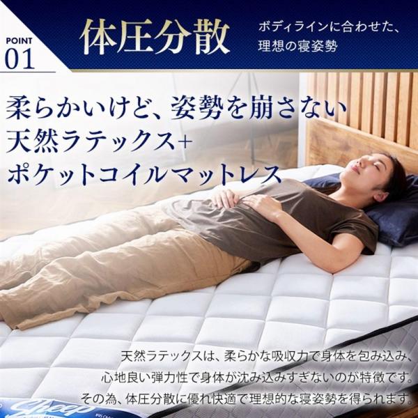 マットレス セミダブル ポケットコイル 厚さ25cm Sheep マットレス セミダブル ポケットコイル 厚さ25cm Sheep