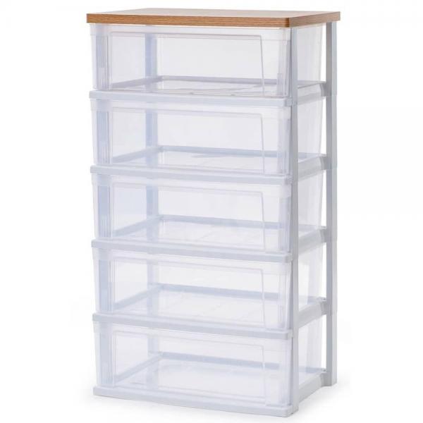 アイリスオーヤマ ウッドトップチェスト フレンチオーク NSW-545WT 4,932円