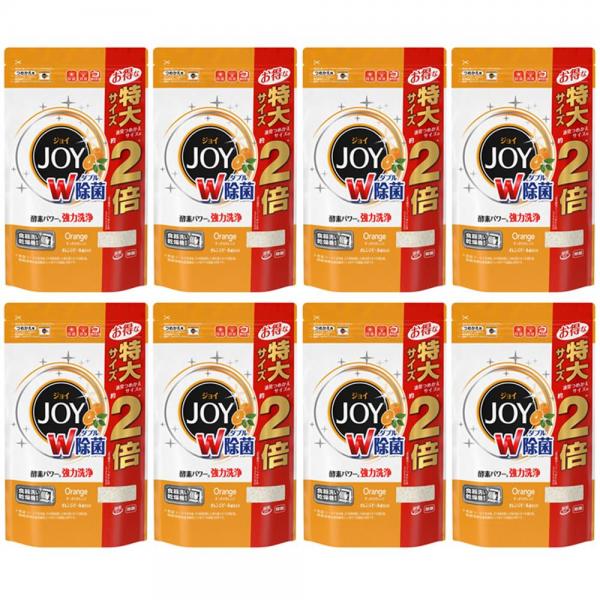 【8個セット】ジョイ 食洗機用 W除菌 オレンジピール 詰替 930g