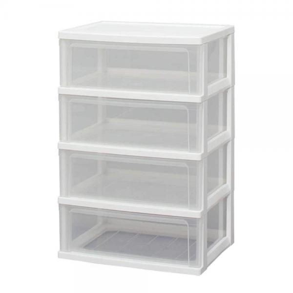 アイリスオーヤマ ワイドチェスト 4段 W-544