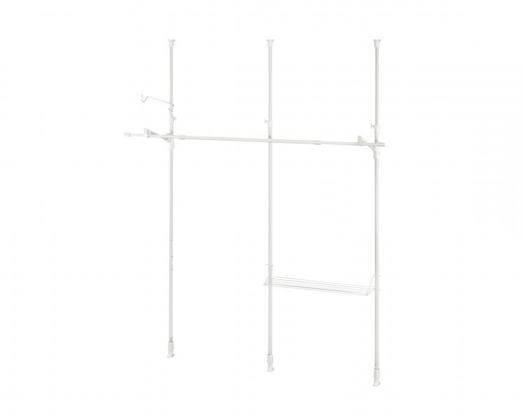 アイリスオーヤマ つっぱり物干し 3本タイプ TPM-3 ホワイト