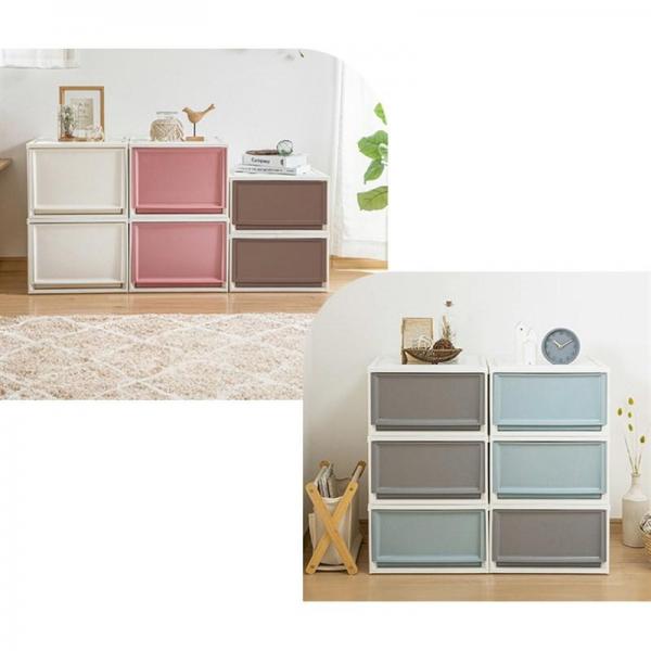 【3個セット】収納ケース BC-LD チェスト 深型 ライトベージュ