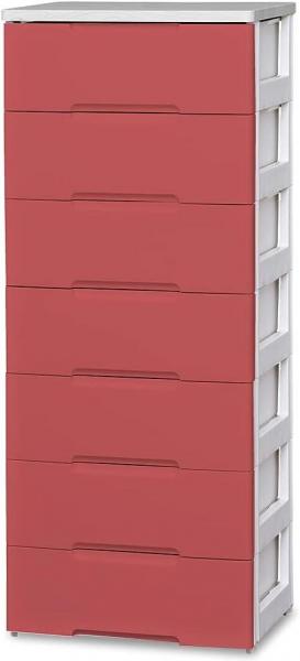 アイリスオーヤマ ウッドトップチェスト HG-557R スモーキーレッド