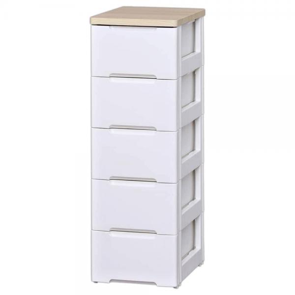 アイリスオーヤマ ウッドトップチェスト 5段 HG-325 ホワイト 8,283円