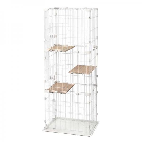 コンパクトキャットケージ3段 CCC-168 ナチュラル