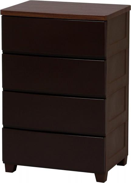 アイリスオーヤマ ウッドトップチェスト 4段 MG-554 ブラウン