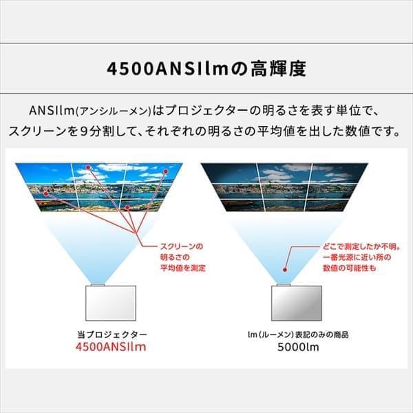 超短焦点 ビジネスプロジェクター 4500lm 1920×1200 WUXGA レーザー光源  短焦点 IP-AU450W