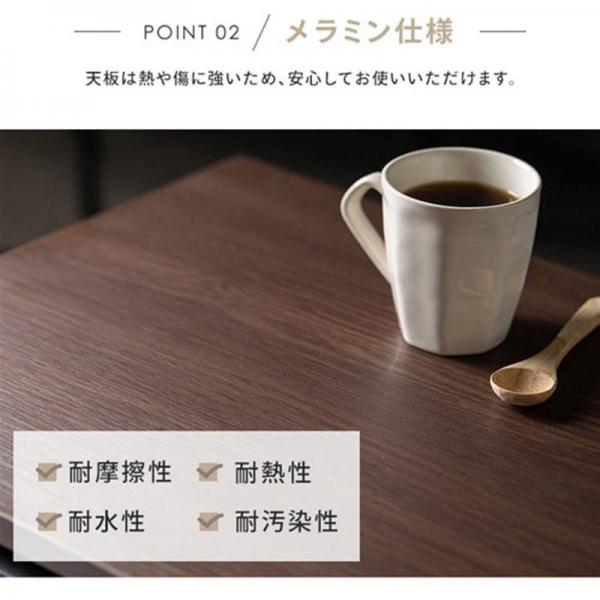 伸縮サイドテーブル SST-380 ナチュラル/ブラック 伸縮サイドテーブル SST-380 ナチュラル/ブラック