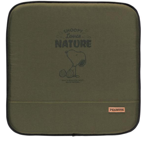 5214-02GN BONFORM クッション スヌーピーネイチャー 角 45x45cm グリーン