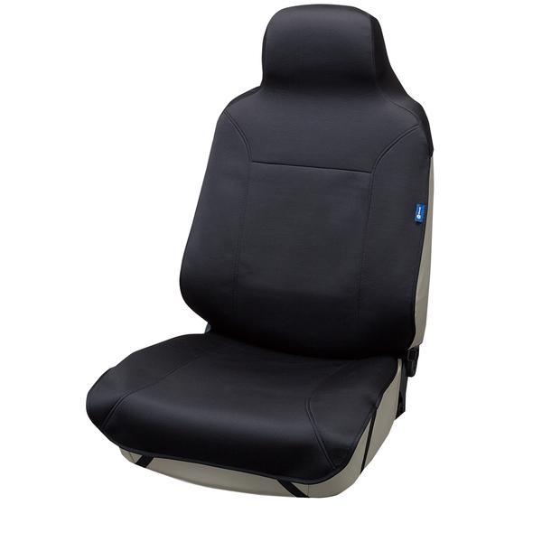 4016-10BK BONFORM シートカバー ウイルスガードニット 抗ウイルス 前席1枚入り カラー:ブラック