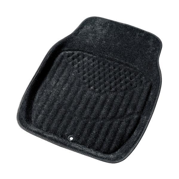 6398-31BK BONFORM カーマット 3Dマックスダイバー 軽自動車用 フロント用1枚入り ズレ防止加工 専用フック対応 サイズ:62×60cm カラー:ブラック
