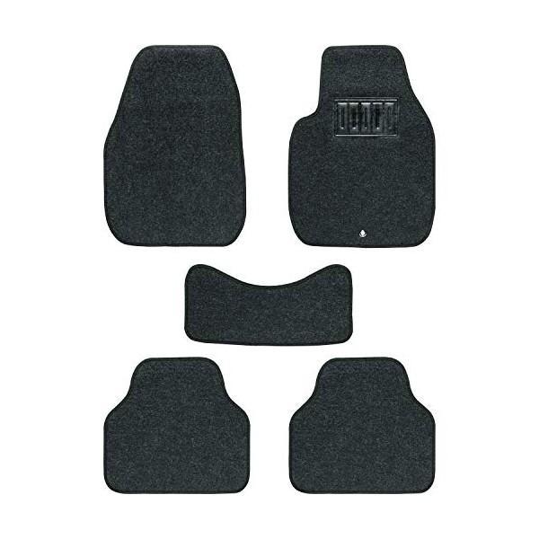 6450-09BK BONFORM カーマット バリューマット 普通車用 1台分5枚セット ズレ防止加工 ヒールパッド付 ストッパー対応 普通車用 カラー:ブラック
