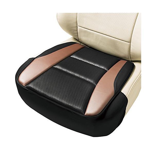 5678-43BR BONFORM シートクッション クッション レザーアロー ヒップ型 カラー:ブラウン スカート型ストッパー付き 軽/普通車用