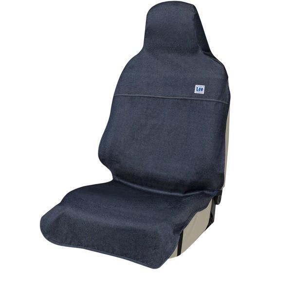 4100-10BL BONFORM シートカバー Leeデニム エプロンタイプ 前席1枚 ブルー