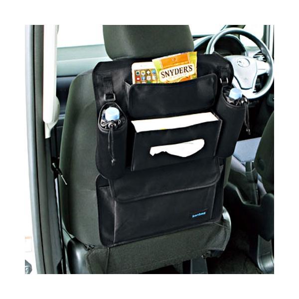 7524-07BK BONFORM シートバックポケット シート収納ポケット 軽/普通車用 収納小物 サイズ:40×50cm カラー:ブラック