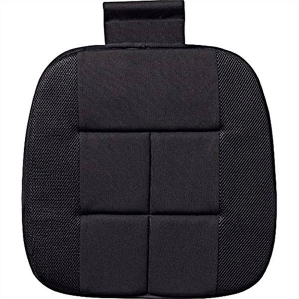 5340-43BK BONFORM シートクッション 竹炭プレーン 軽/普通車用 ヒップ型 ストッパー付き サイズ:45×45×2.3cm カラー:ブラック