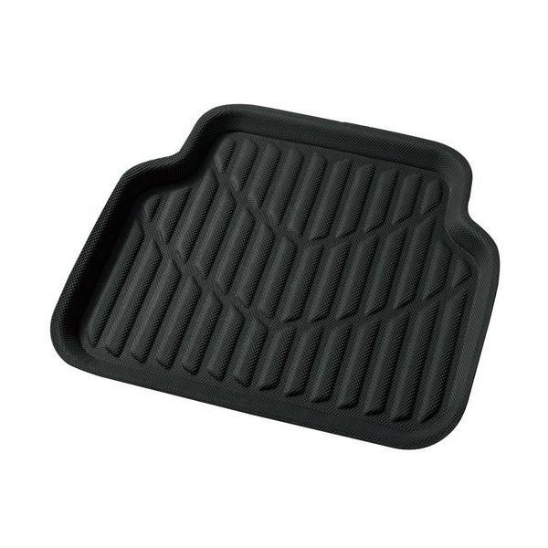 6448-08BK BONFORM カーマット エックスギア 軽/普通車用 リア用1枚入り 防水 丸洗いOK ズレ防止加工 サイズ:50×45cm カラー:ブラック