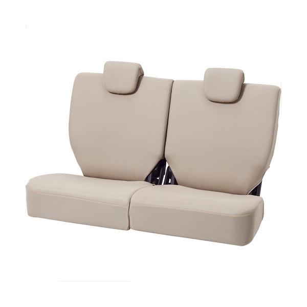 4055-27BE BONFORM シートカバー カラードカバー 軽自動車用 後席単品 軽リア用分割 カラー:ベージュ