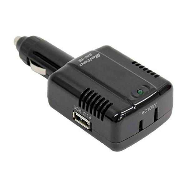 SIV-15 Meltec インバーター USB＆コンセント 静音タイプ DC12V