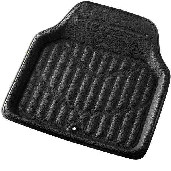 6465-48BK BONFORM バケットマット 3DレザーマットN 抗菌防臭 サイズ:45×48cm カラー:ブラック