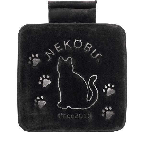 5792-02BK BONFORM クッション FN猫シルエット 角型 45x45cm ブラック