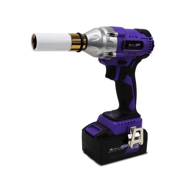 MP-100 Meltec メルテック 車用 タイヤ交換工具 充電式電動インパクトレンチ バッテリー容量3.0A ホイール保護カバー付き薄型ディープタイプ17・19・21mm トルク3段階設定 締付トルク:320N・m