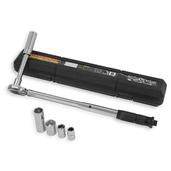 F-93 Meltec メルテック 車用タイヤ交換工具 トルクレンチ DX 6pcsセット 設定値:28-210N/m 設定値ロック機構付 ソケット14/17/（19/21mm薄口ディープソケット）/24mm エクステンションバー＆ハードケース付き