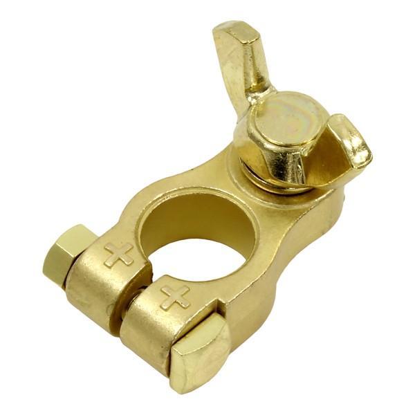 ＃4D-8＋ Meltec バッテリーターミナル（＋） 大ポール（D端子） 蝶ネジ径8mm