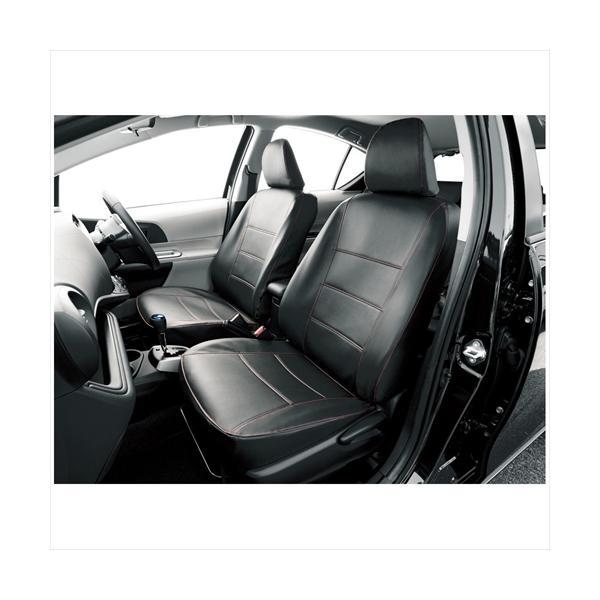 4497-51R BONFORM シートカバー ソフトレザーR M5-15アクア 専用2列車 Mラー:レッド
