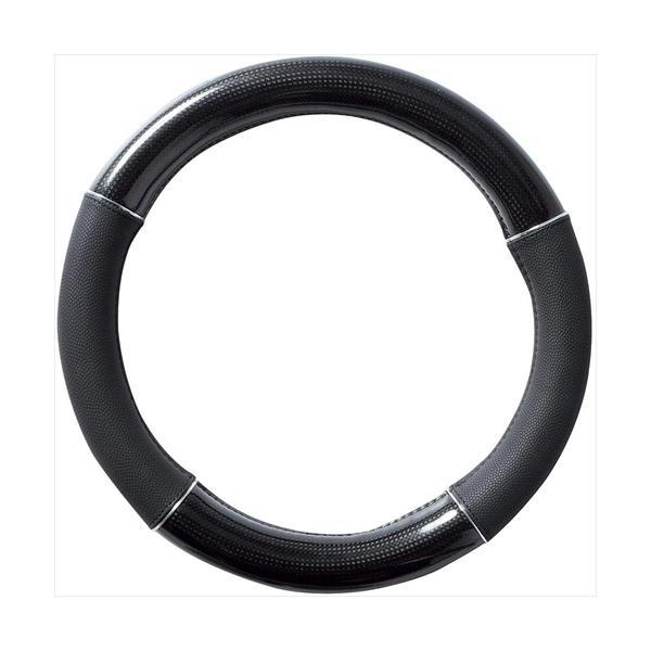 6817-05BK BONFORM カーボングリップ ハンドルカバー Mサイズ（ハンドル直径38-39cm） カラー:ブラック カーボン調タイプ