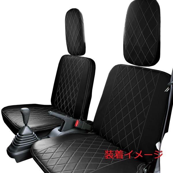 4368-07BK BONFORM 車種別専用シートカバー ダイヤキルト スズキキャリイ13 ブラック