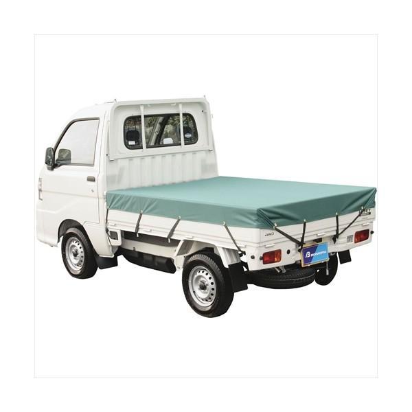 6650-01G BONFORM 荷台シート 荷台シート 軽トラック サイズ:177×210cm カラー:グリーン