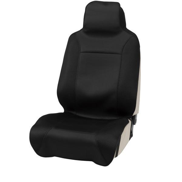 4117-10BK BONFORM シートカバー ドライニット 抗菌性 吸湿速乾 前席1枚入り カラー:ブラック