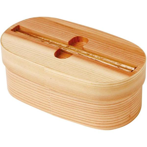 ヤマコー 弁当箱 わっぱ弁当箱 箸セット ナチュラル 500ml 854691